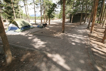 Glacier basin outlet campground